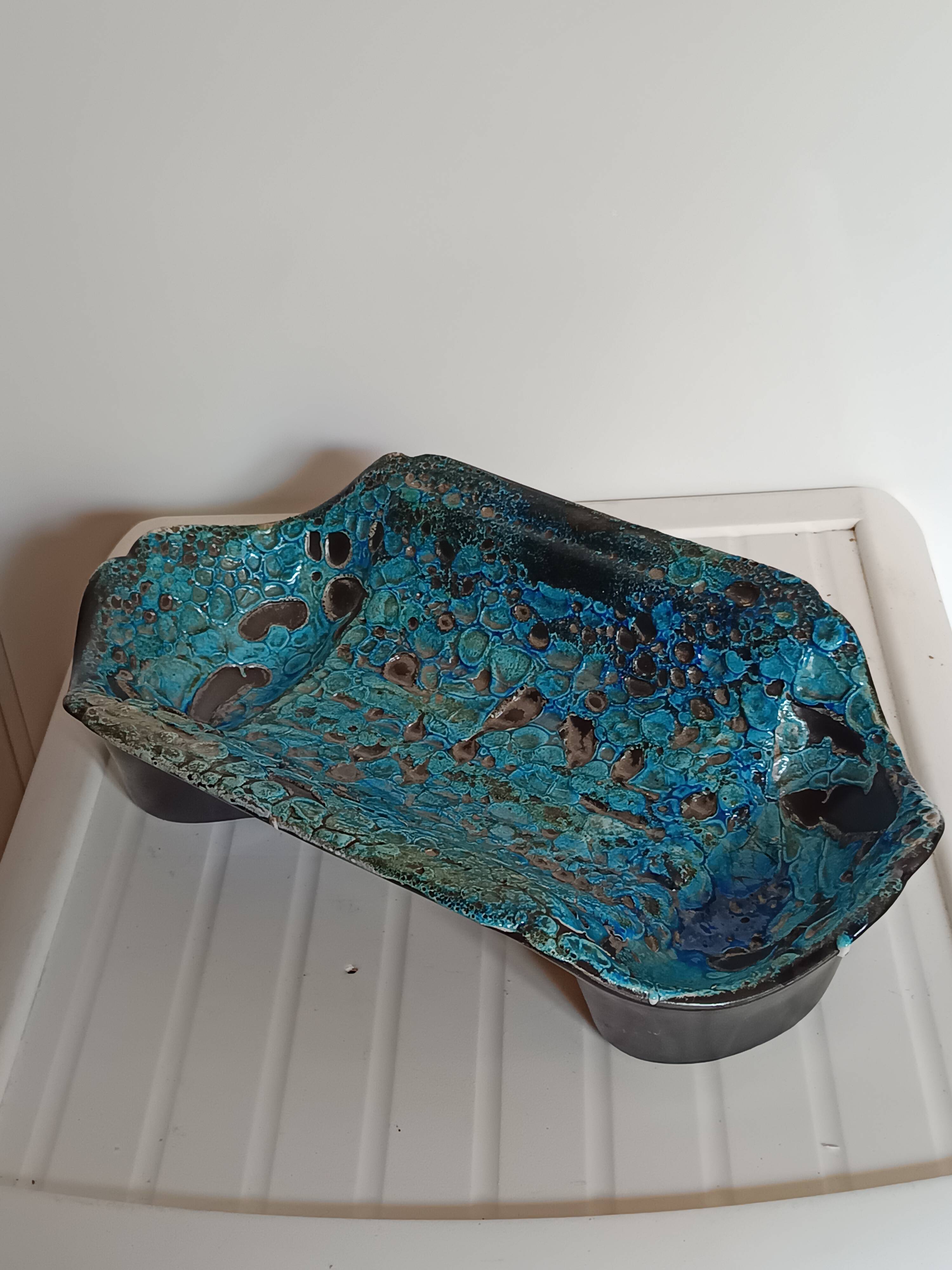 Ceramic plate Émaux des Glaciers "The Cyclops" – 1970s