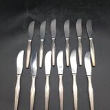 12 silver metal knives