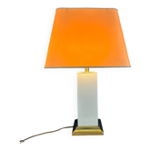 Large rectangular lamp from the 70s in gold