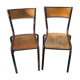 Paire de chaises d'école Mullca