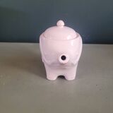 Théière éléphant rose de la faïencerie Sainte Radegonde