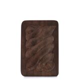 Signed wooden pocket emptier carved with a gouge, 1970s