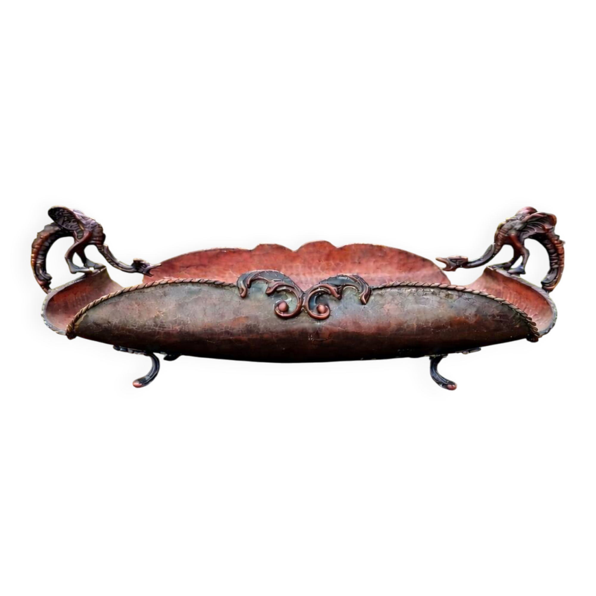Large fruit bowl Italy Art Nouveau 19th century
