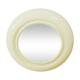 American beige round wall mirror 1970