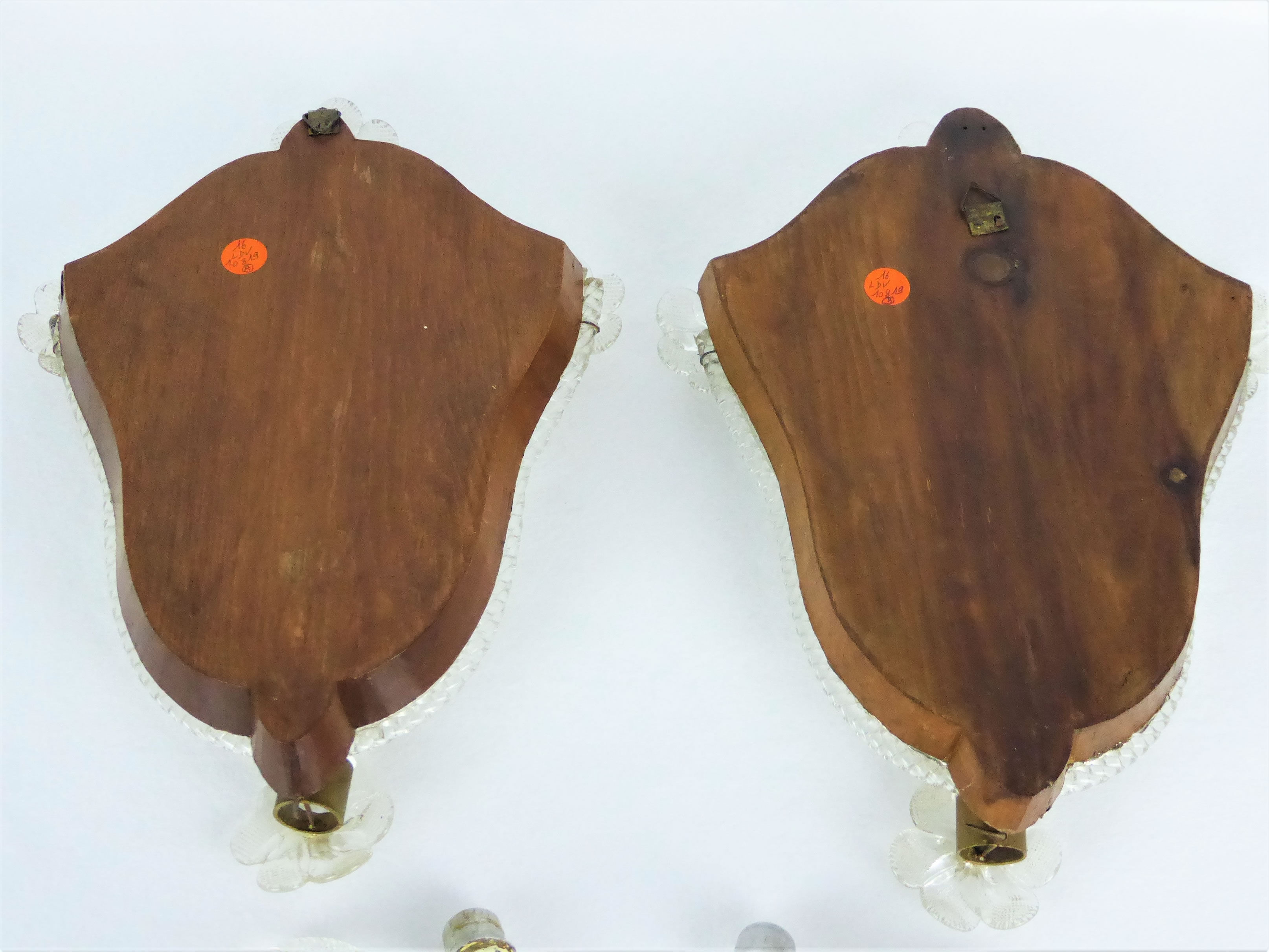 Murano candlestick sconces 1940