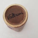 Ceramic vase with floral motif signed Vallauris