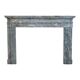 Neoclassical Tuscan fireplace in marble, Italy, 18th century.