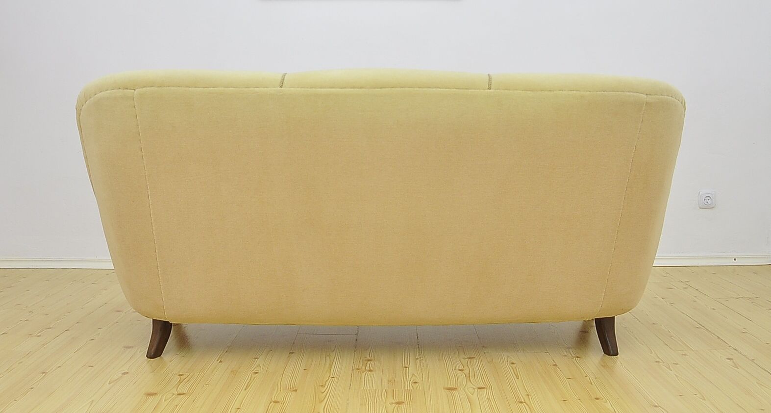 Canapé vintage en velours par Berga Mobler Suède 1940s