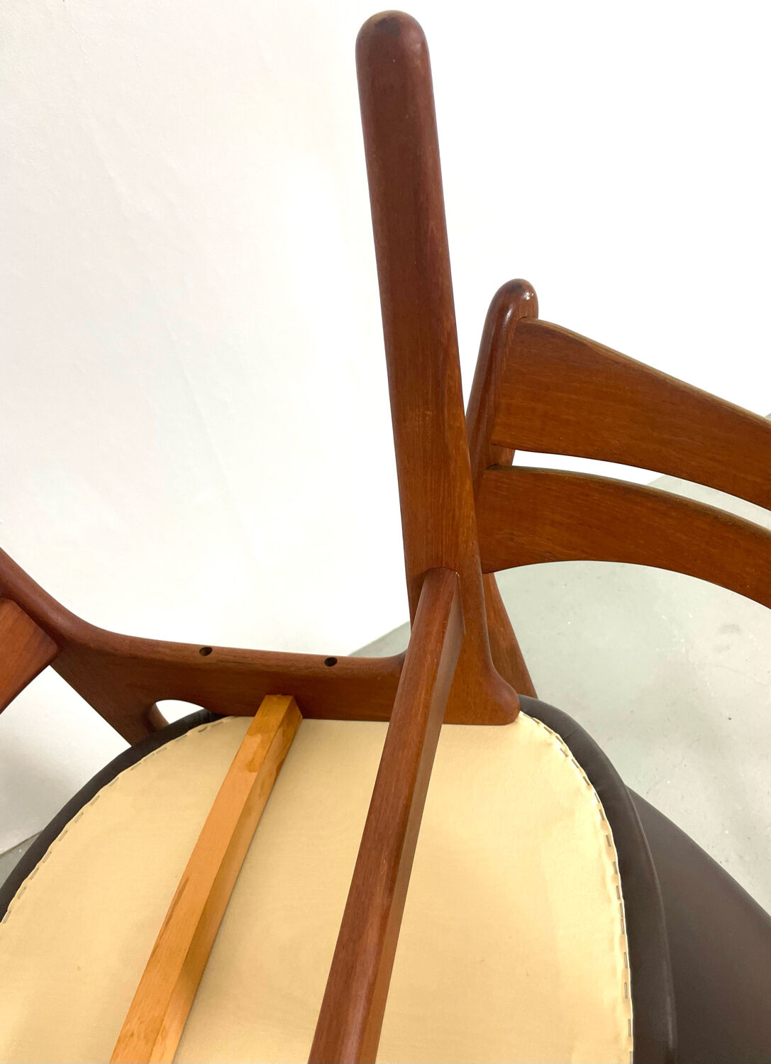 Teak dining chairs by Erik Buch Denmark 1960s