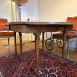 Grande table ovale en bois massif – style classique / maison de famill