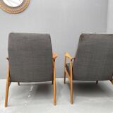 Fauteuils de style scandinave par Sedláček et Vyčítal pour Krasna Jizba, ensemble