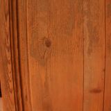 Pine door patinated by time