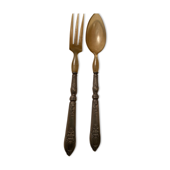 Spoon box and serving fork