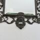 French cast iron mirror "Bacchus" god of wine, 1920s - 1930s