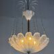 Colourless Murano glass chandelier, Venice circa 1940