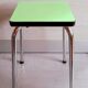 Tabouret en formica vert 60s