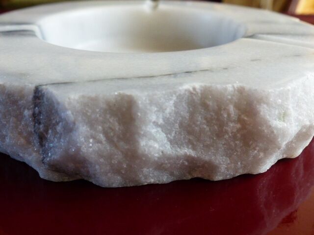 Ashtray vintage marble of Carrara