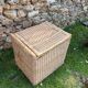 Vintage rattan and wicker trunk, chest