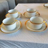 Set of 4 cups with bowl