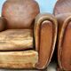 Paire de fauteuils club