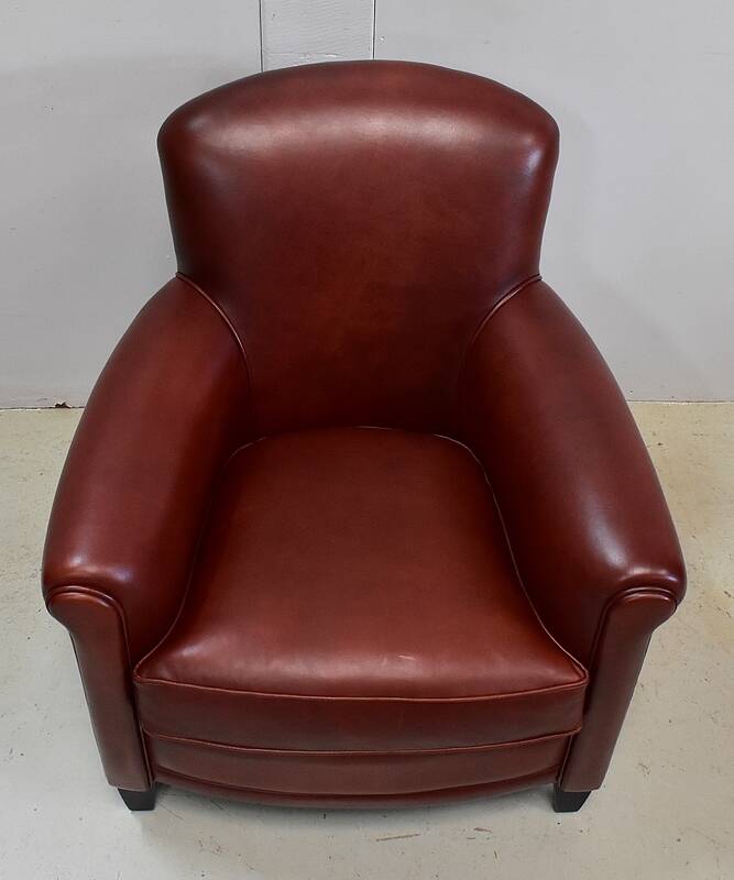 Pair of Small Club Armchairs in Sheepskin - Reproduction