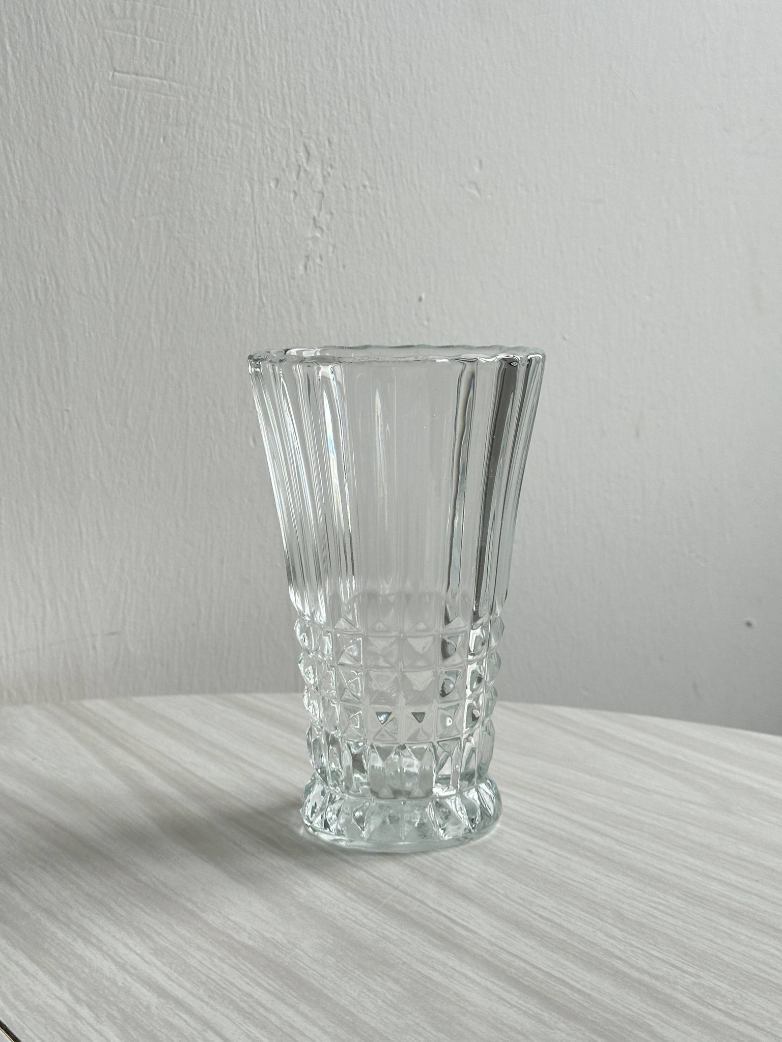 Vintage pressed glass vase