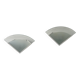 Pair of vintage wall lights, white lacquered metal and sandblasted glass, France 1970