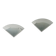 Pair of vintage wall lights, white lacquered metal and sandblasted glass, France 1970