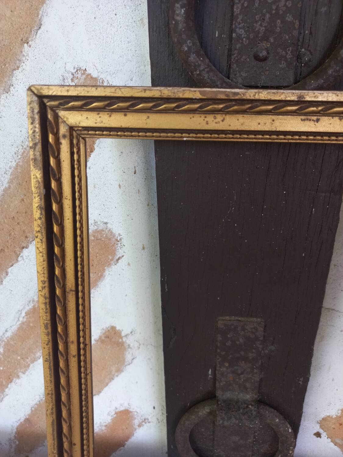 Old gilded frame