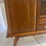 Enfilade en chêne pieds compas
