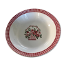 Old round porcelain dish stamped FB Faïence Badonviller pot