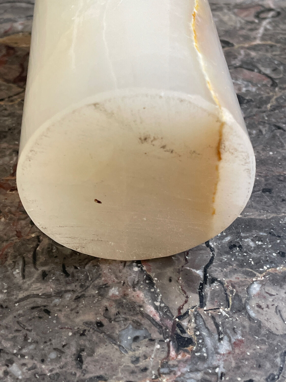 Vase vintage en onyx 1970