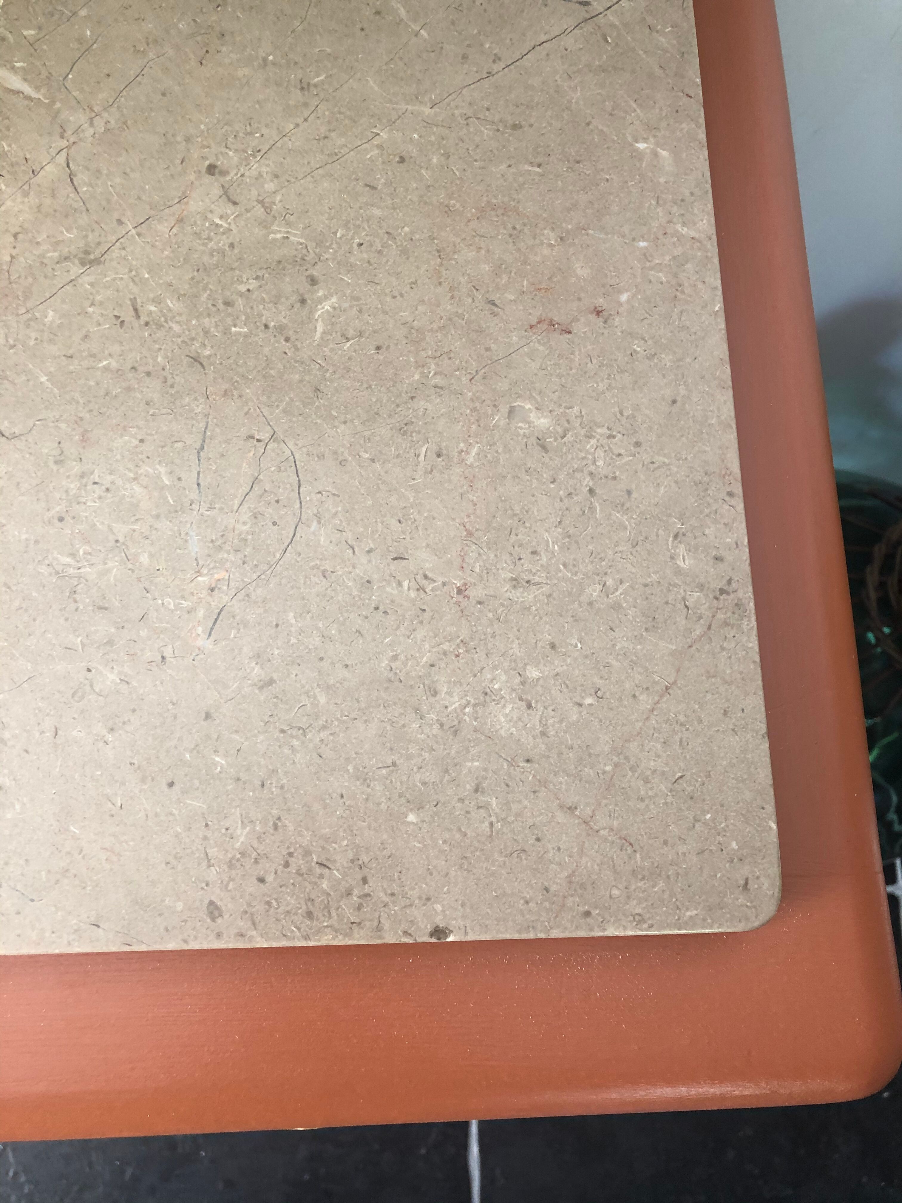 Terracotta vintage chest of drawers