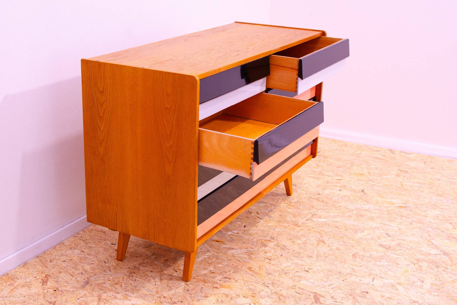 Commode vintage U-458 par Jiri Jiroutek, Tchécoslovaquie, 1960