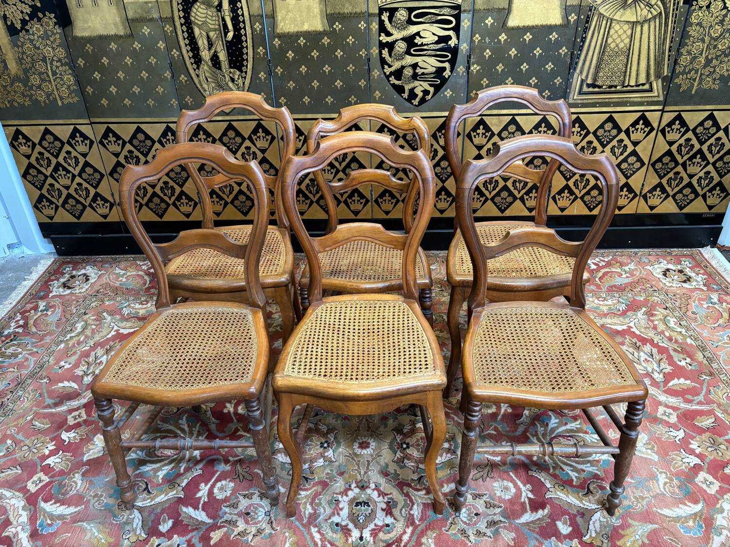 6 Louis Philippe chairs