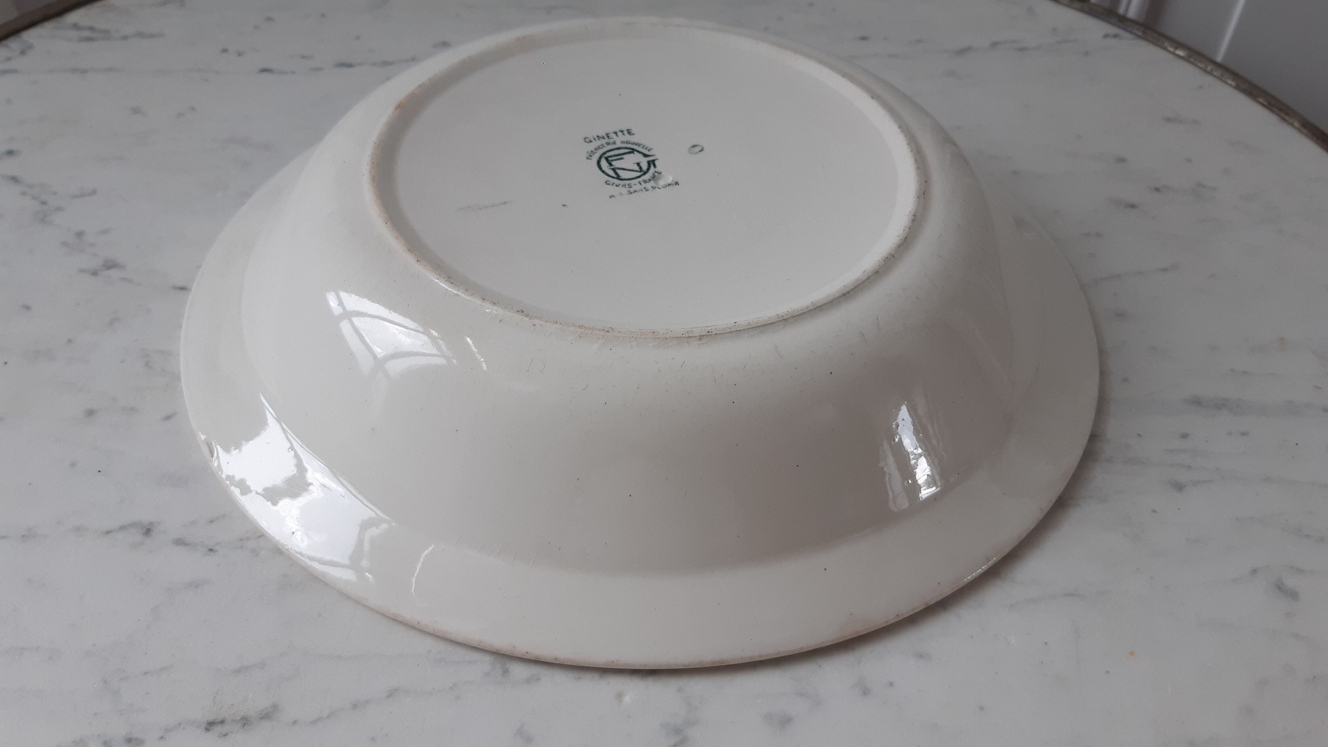 Hollow flat Terre de Fer Givors model Ginette late nineteenth century