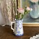 Old jug Sarreguemines Copenhagen 12 cm