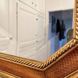 Mirror in wood and gilded stucco