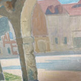 Oil painting The Colonnade