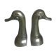 Pair of brass book ends 21cm