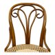 Curved wooden dining chair by Löbl Wieisskirchen