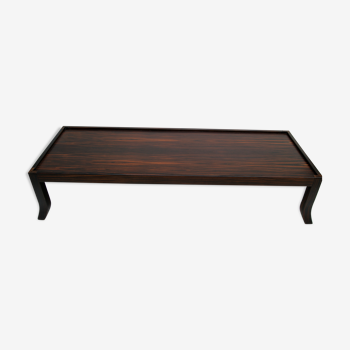 Table basse ébène de Macassar 1970