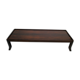 Table basse ébène de Macassar 1970