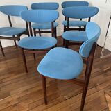 6 Kofod Larsen chairs - 1970s