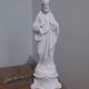 Religious statue, Jesus Christ in biscuit by Mauger and Pezé.