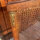 Set of four antique Louis XVI style chairs, wood and cane