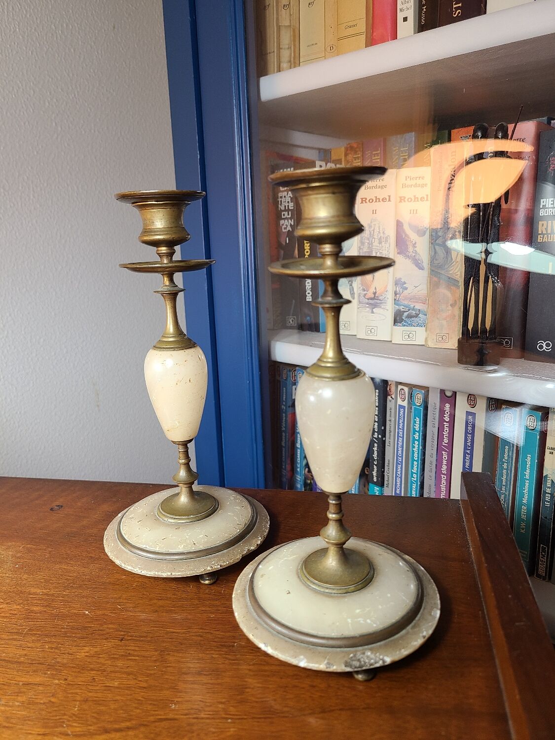 Pair of candle holders early 20th