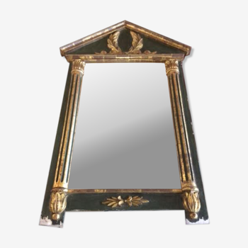 Miroir de cheminée en bois