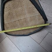 Suspension, lustre rotin osier vintage