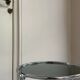 Vintage round chrome trolley / serving cart